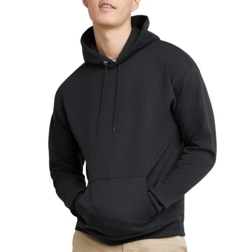 Hanes Men’s EcoSmart Hoodie, Midweight Fleece, Pullover Hooded Sweatshirt